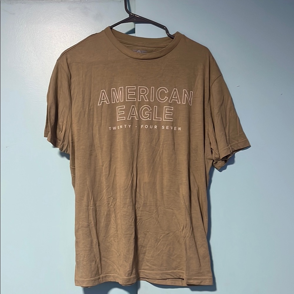 American Eagle Outfitters Tan Short Sleeve Tee
